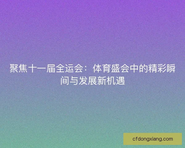 聚焦十一届全运会：体育盛会中的精彩瞬间与发展新机遇